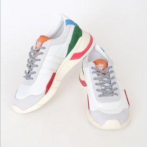 Eclipse Trident White Multi Leather Sneakers Gola